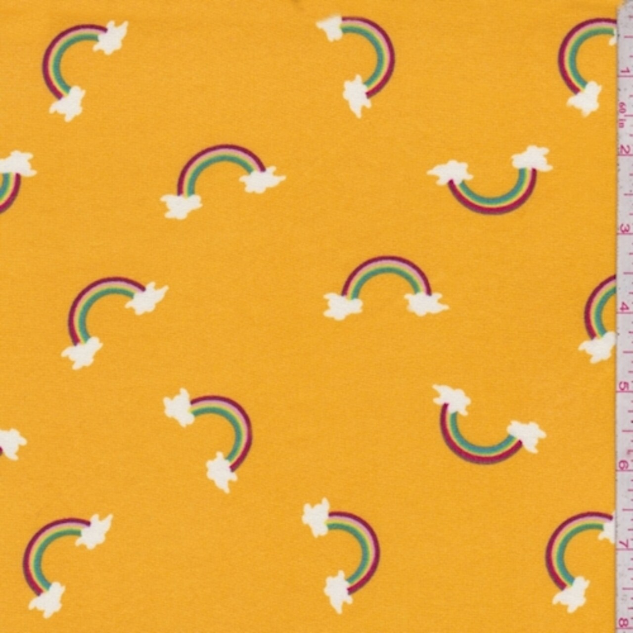 Marigold Rainbow Double Brushed Jersey Knit Fabric By the Yard